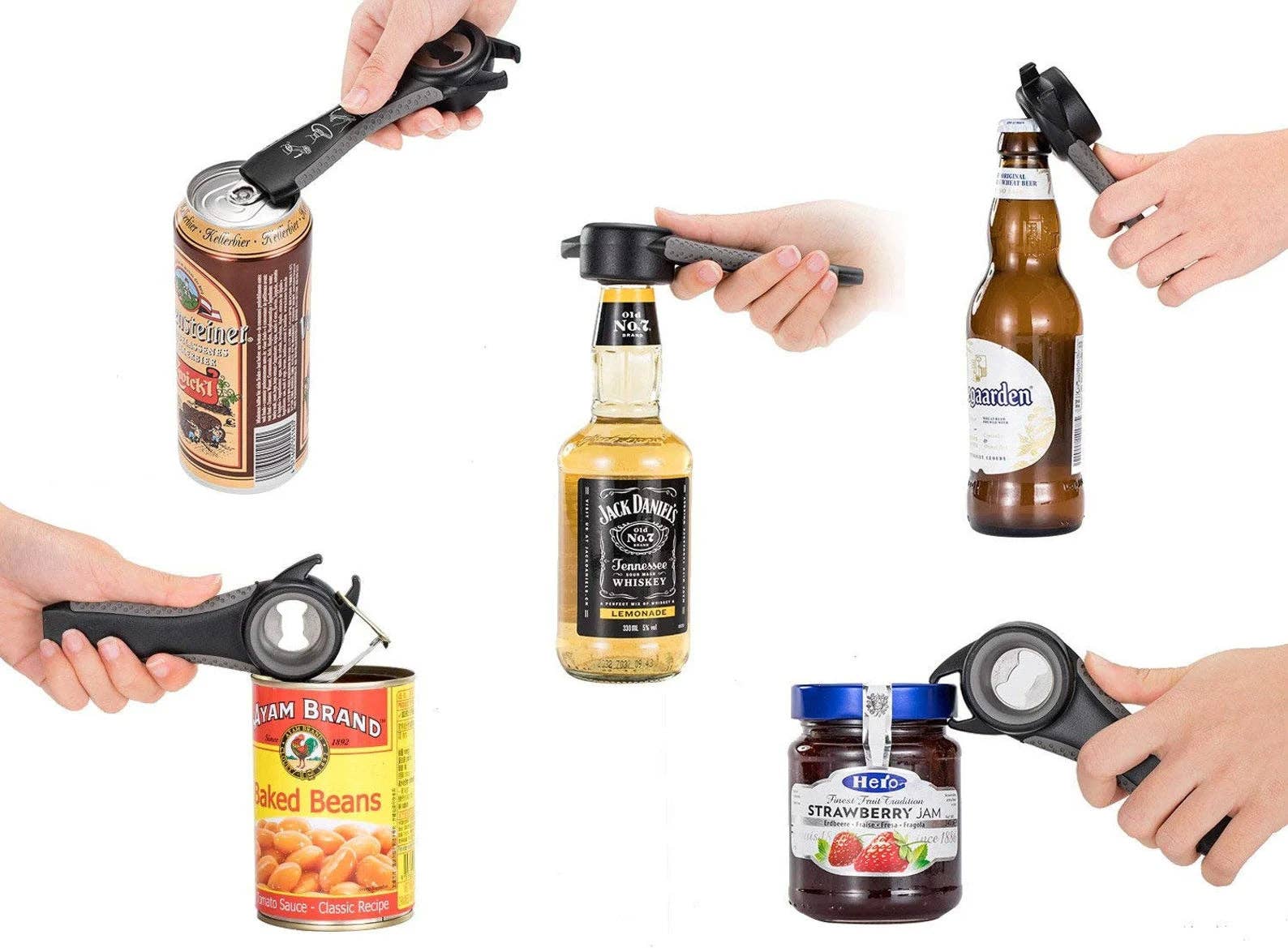 Dura Living LLC - Wholesale Kitchen Tool/Gadget - UNIVERSAL BOTTLE AND JAR OPENER SET- GREY4