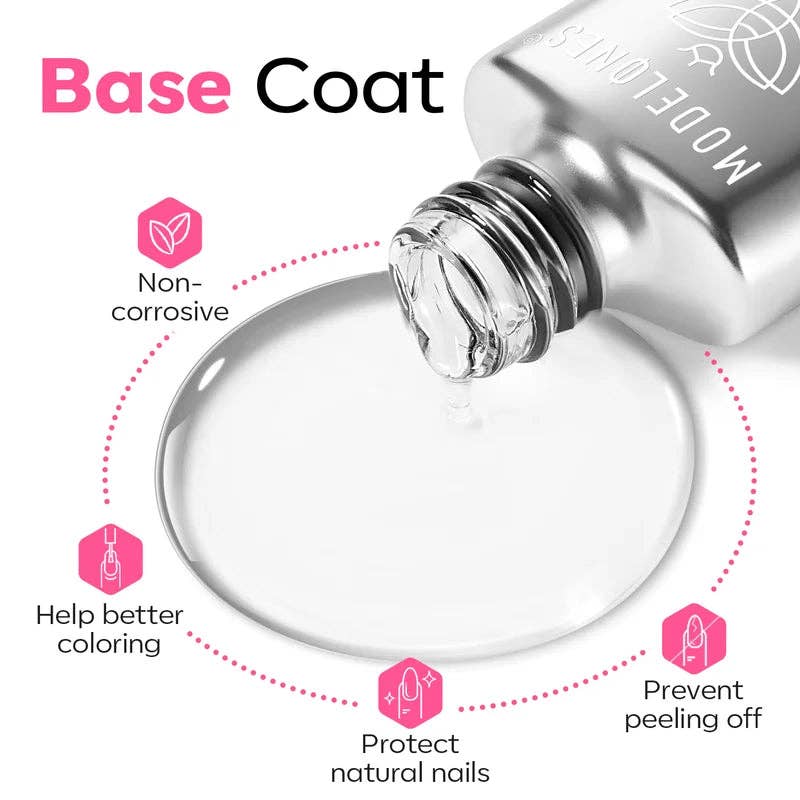 Modelones - Wholesale Nail polish set - Top and Base Coat Trio2