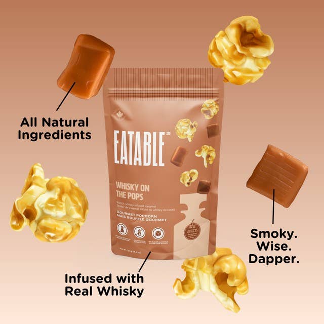 EATABLE Popcorn - Wholesale Popcorn - Whisky on the Pops 🥃 Gourmet Caramel Popcorn6