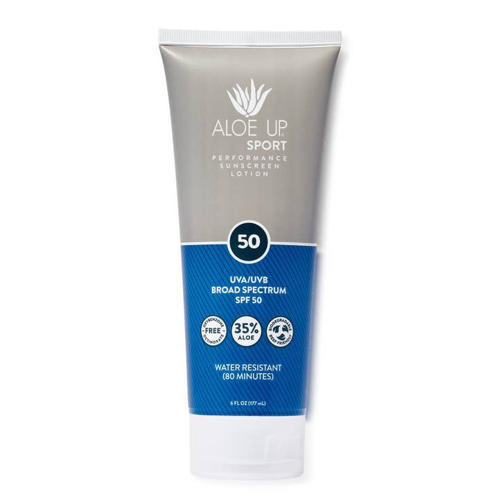 Sport SPF 50 Sunscreen Lotion 6oz for wholesale by Aloe Up Sun & Skincare