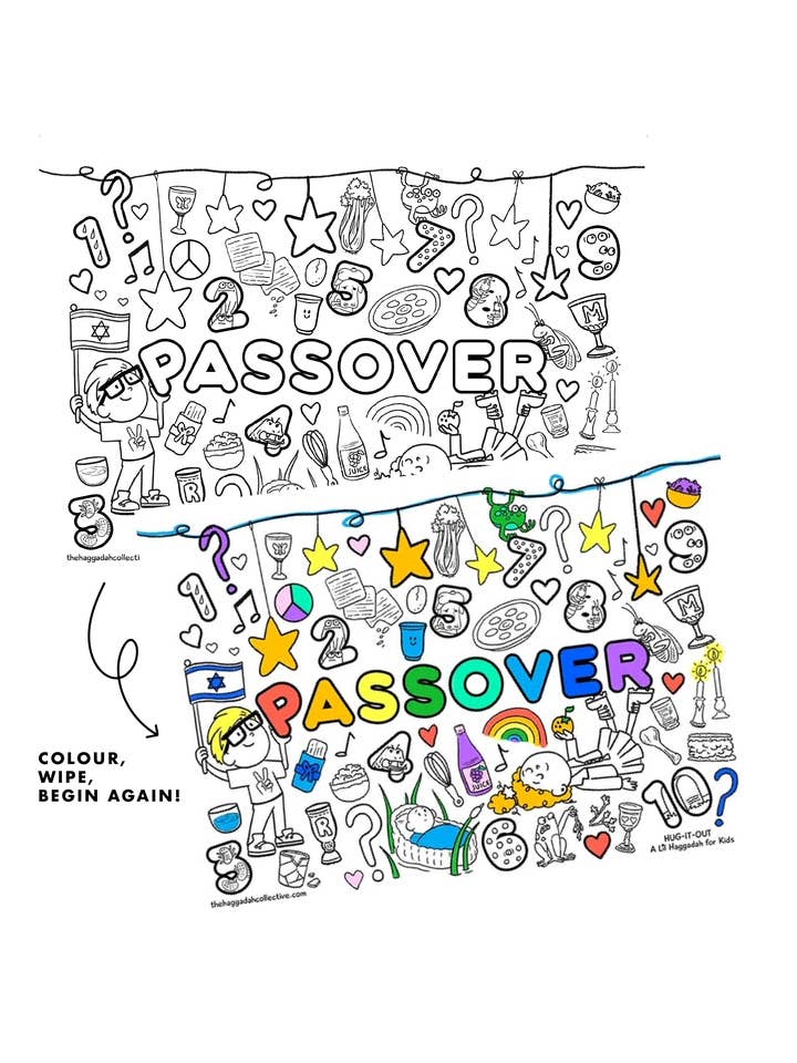 The Hug-It-Out Doodlemat - Pack of 2 for wholesale by The Haggadah Collective