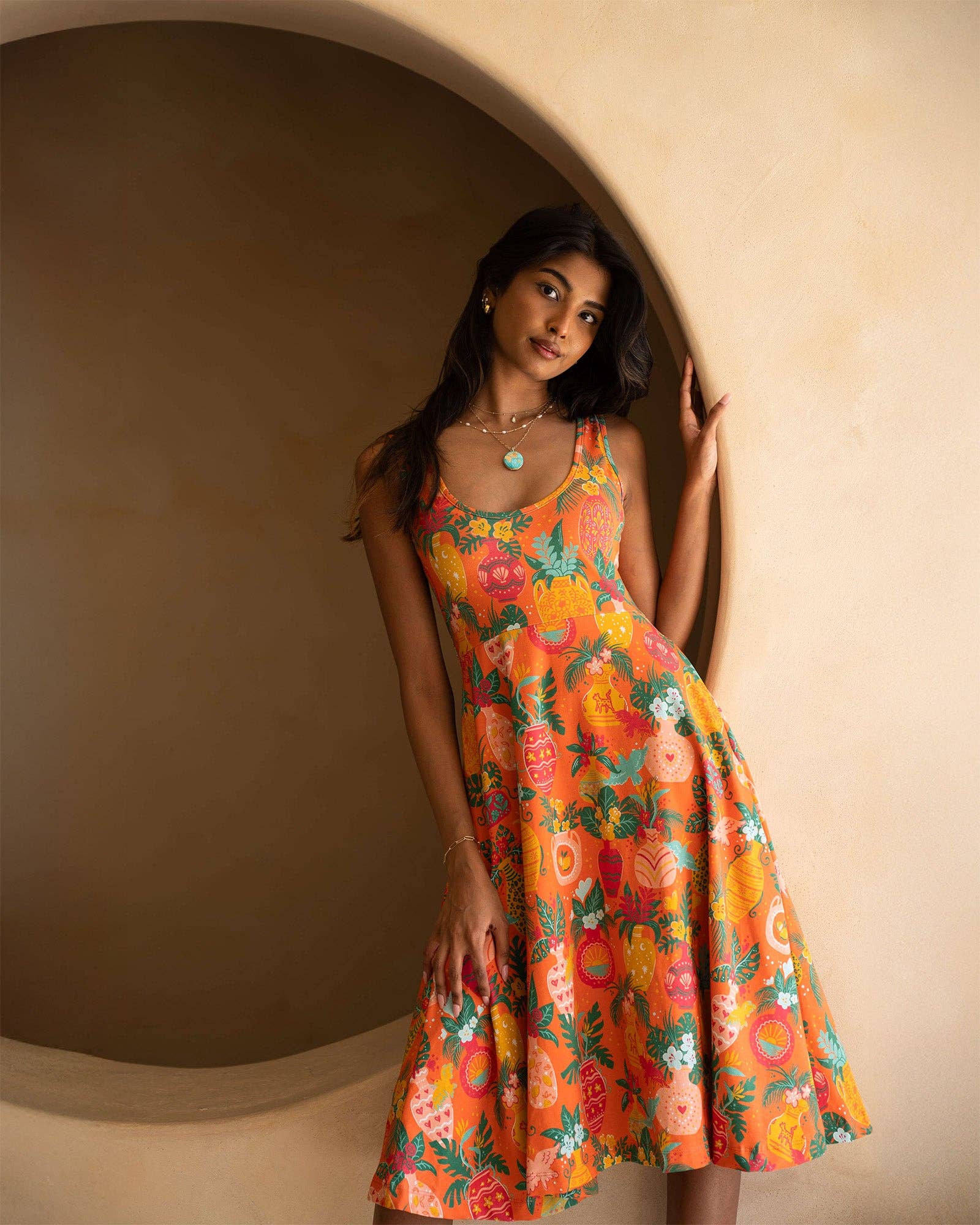 Sun & Sanctuary - Wholesale Dress - Women's - The Avalon Dress in Vases1