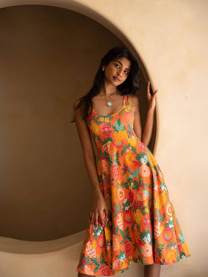 Sun & Sanctuary - Wholesale Dress - Women's - The Avalon Dress in Vases1