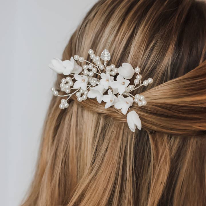 Dareth Colburn Designs - Wholesale Hair Clip - Women's - Bridgette Flower Comb3