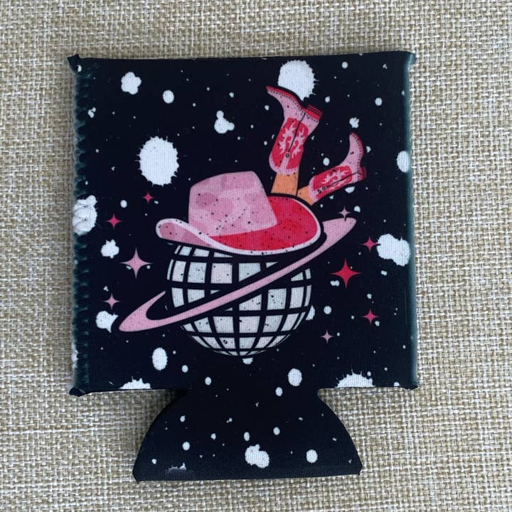 No Fringe Regular Disco Rétro Cowgirl Koozie pour la vente par RAD Wholesale