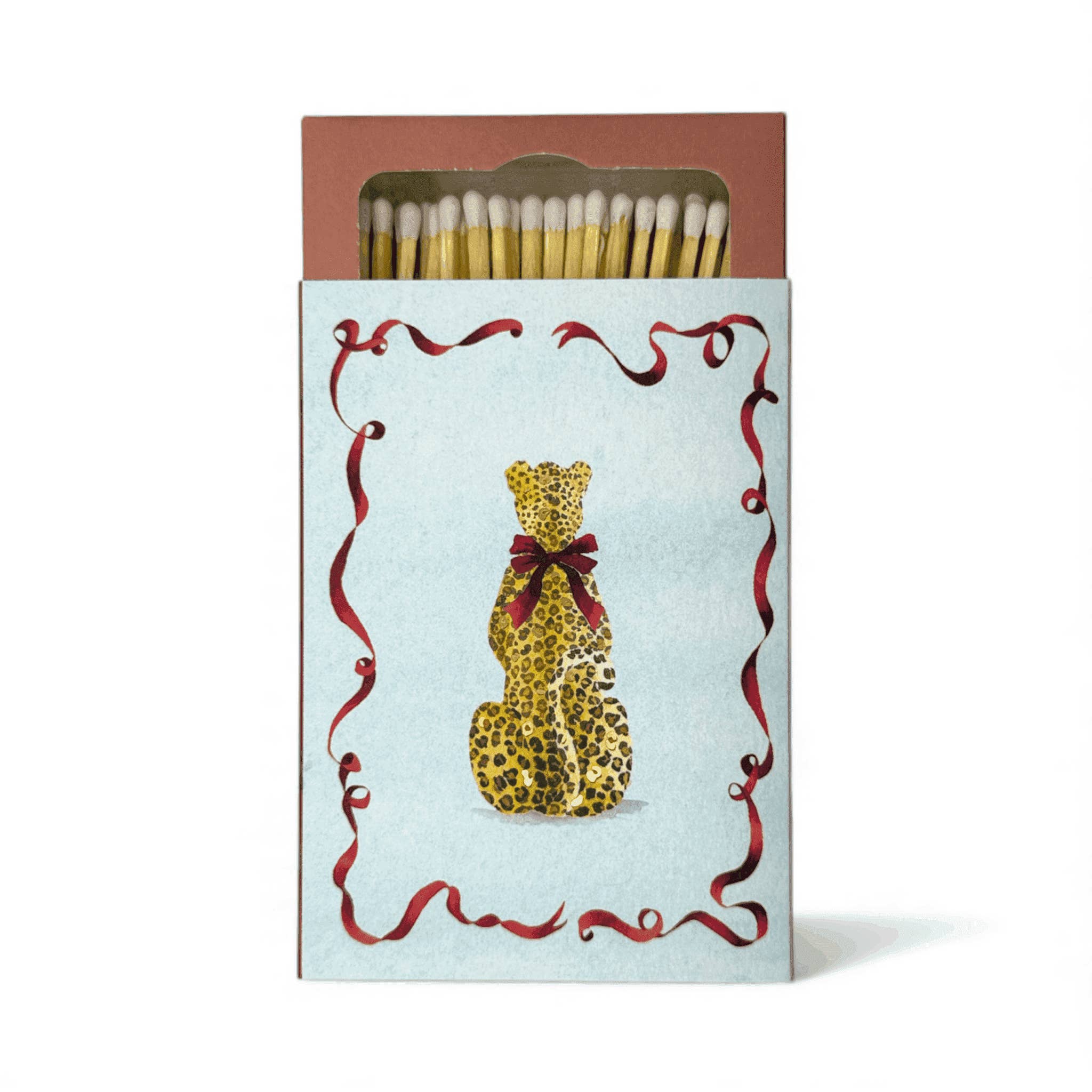 The Matchbox Maker Ltd – wholesale Matches – Leopard With A Bow