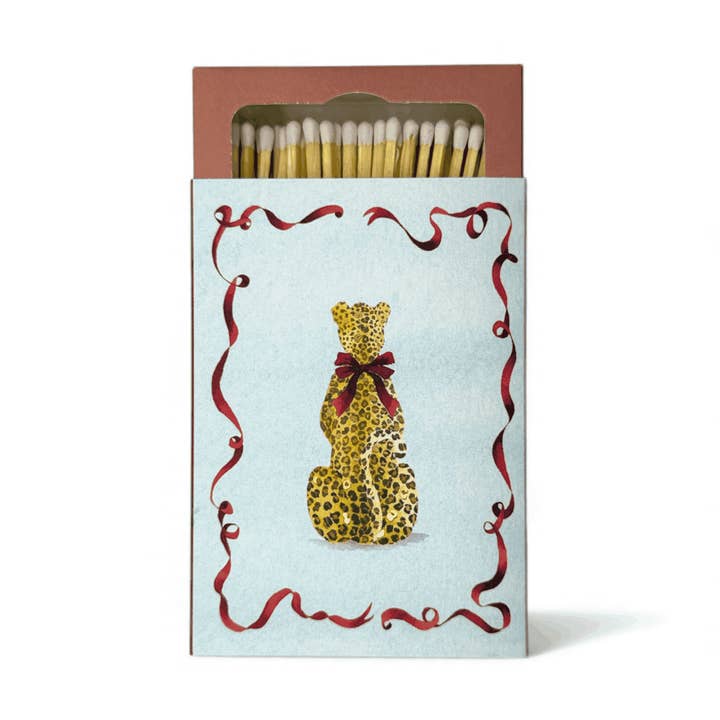 The Matchbox Maker Ltd – wholesale Matches – Leopard With A Bow0