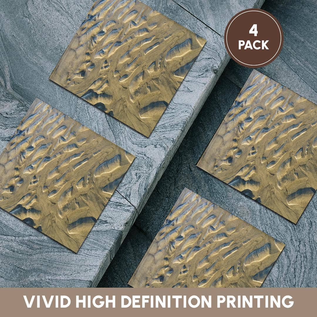 3dRose - Wholesale Coasters - 3dRose, USA, Oregon, Manzanita. Beach sand patterns. , Coaster5