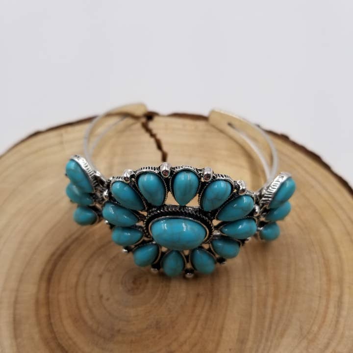 CHAKRA JEWELRY - Wholesale Beaded Bracelet - Retro Turquoise Half Stone Bracelet2