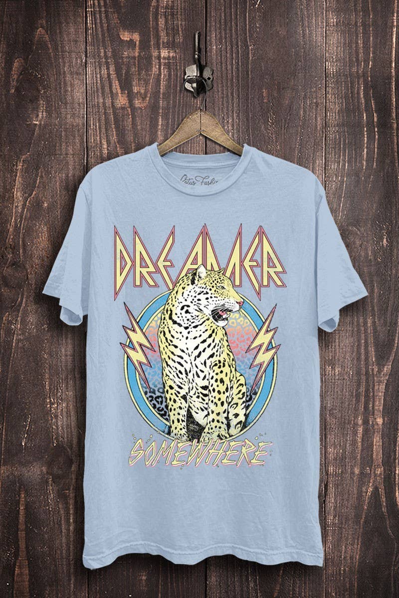 Lotus Fashion Collection - Wholesale Screen Printed T-Shirt - Women's - Dreamer Leopard Graphic Top1