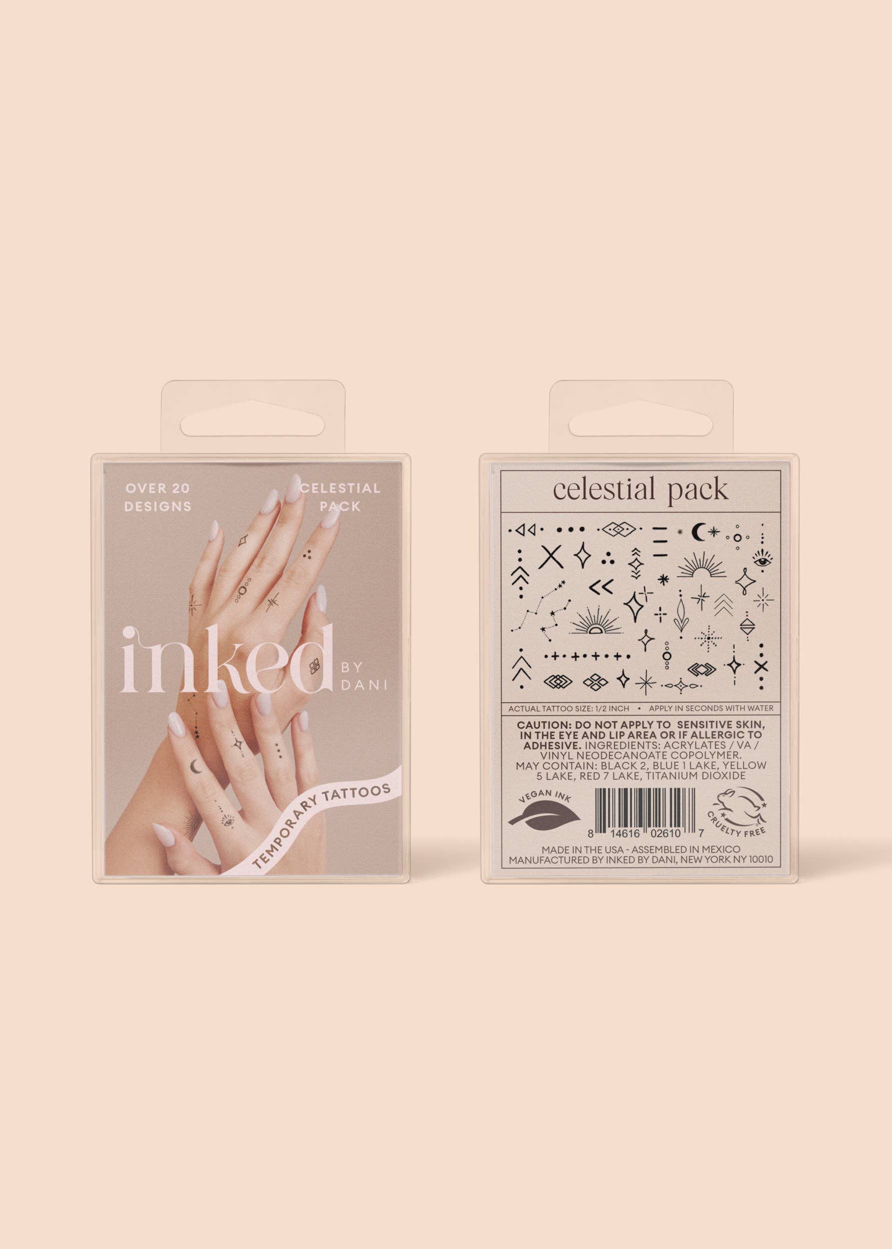INKED by Dani - Wholesale Tijdelijke tattoo - Celestial tijdelijke tattoo-pakket6