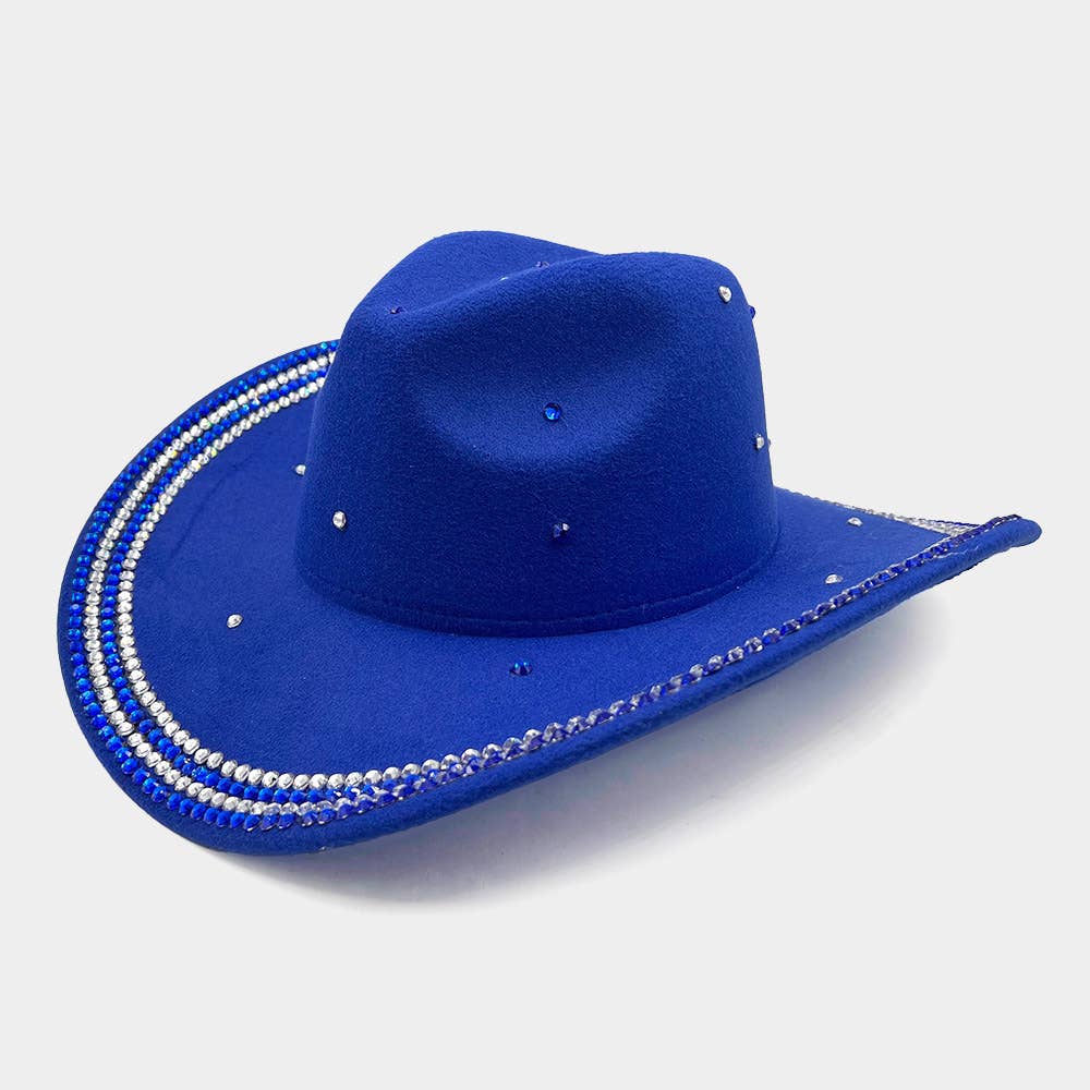 Sensibling Corp. - Wholesale Cowboy Hat - Women's - Bling Studded Cowboy Western Hat
1