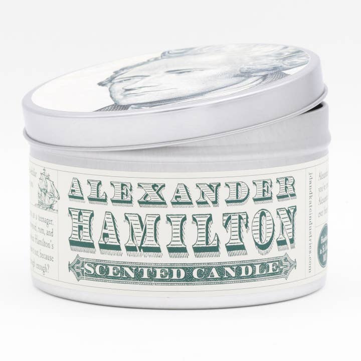 JD and Kate Industries - Wholesale Novelty Candle - Alexander Hamilton Scented Candle5