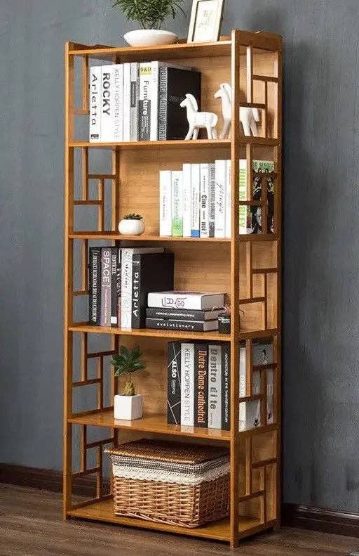 everythingbamboo - Wholesale Bookcase - Bamboo Antique Style Cabinet Book Shelf Bookcase Storage Choice Elegant BBC0112