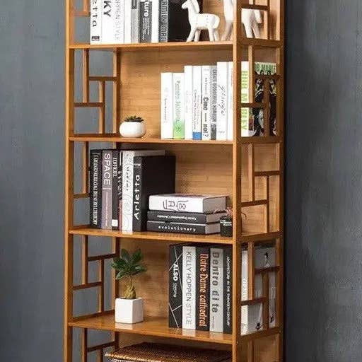 everythingbamboo - Wholesale Bookcase - Bamboo Antique Style Cabinet Book Shelf Bookcase Storage Choice Elegant BBC0112