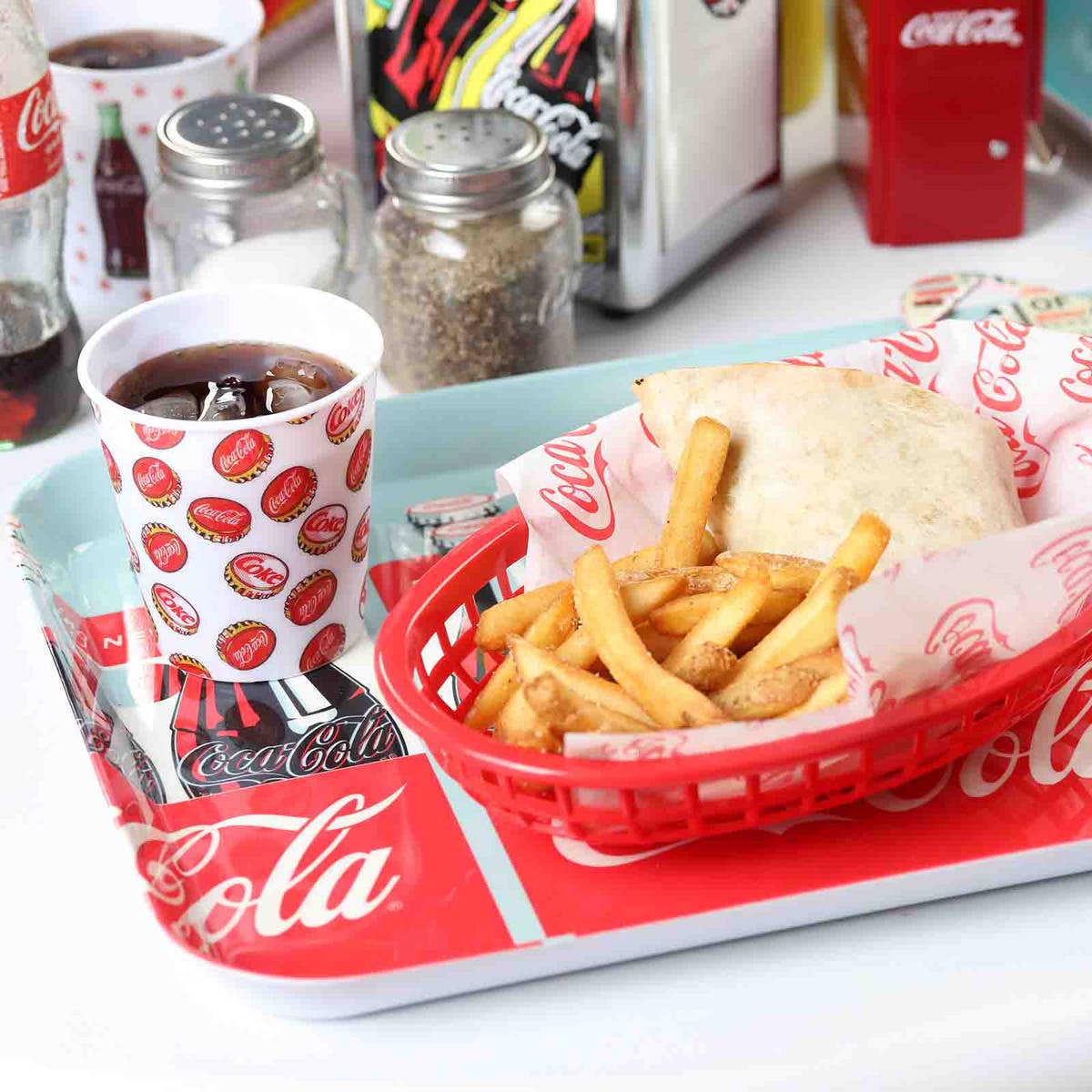 TableCraft Products Company - Wholesale Disposable Cup - Coca-Cola "Pop!" 9 oz Snack Cups, Pack of 42