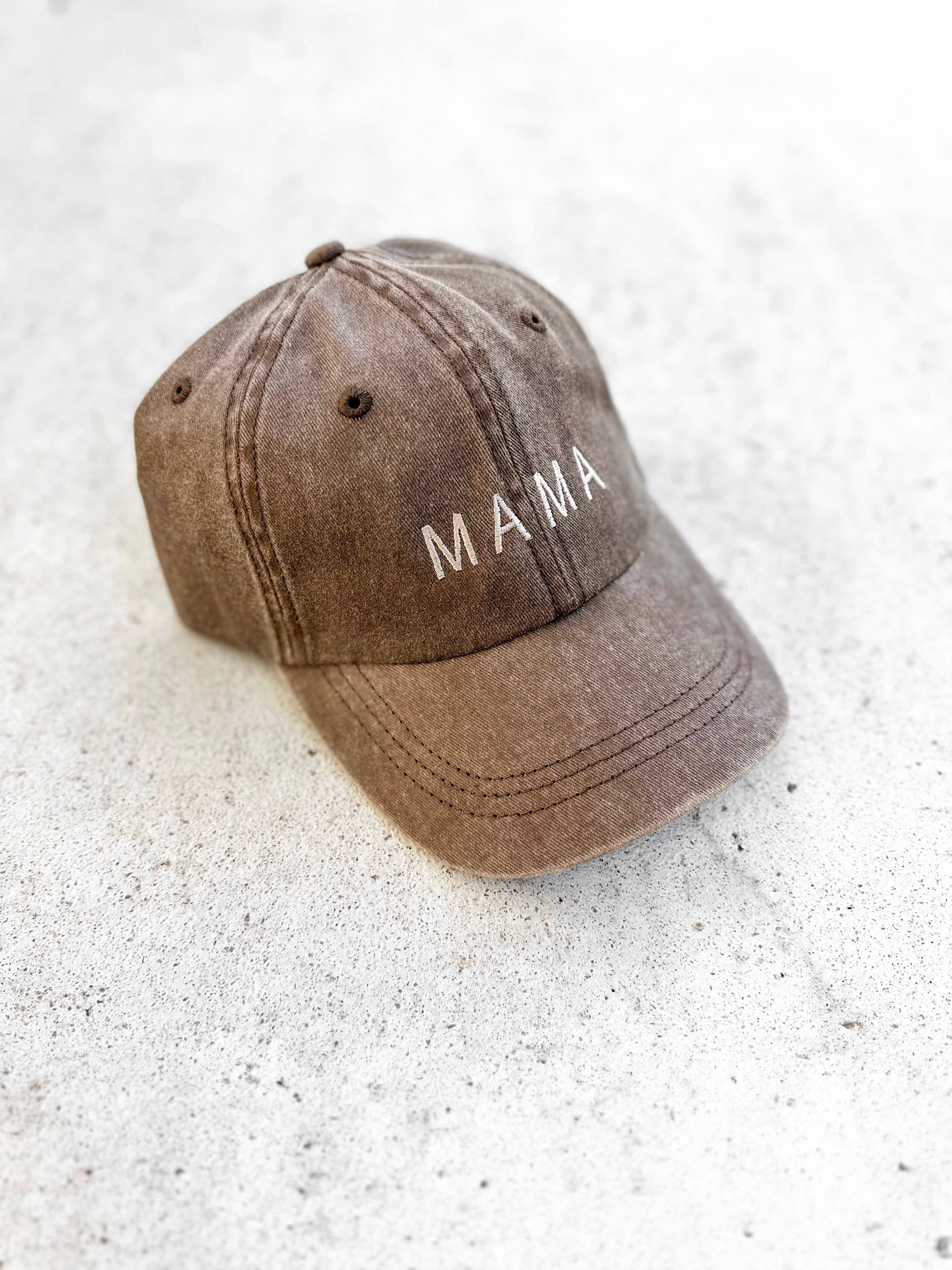 Merce and Company - Wholesale Baseball Cap - Women's - Mama Basic Tonal Embroidered Cap6