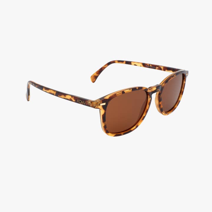 Kohv Eyewear - Wholesale Sunglasses - Unisex - BEAN CLASSIC TORT Polarized Unisex Round Classic Sunglasses4