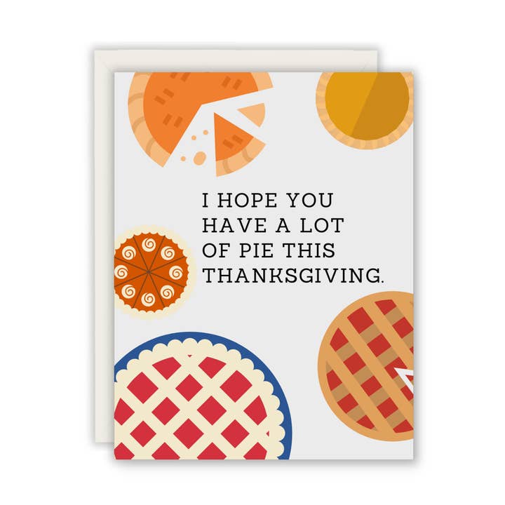 J'espère que vous avez beaucoup de tarte cette carte de vœux de Thanksgiving pour la vente par Paper Giggles