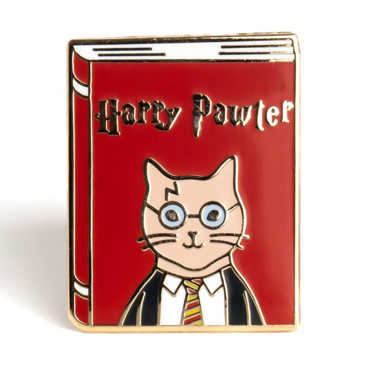 Spilla smaltata Harry Pawter per la vendita all'ingrosso da parte di Bona Fide Bookworm