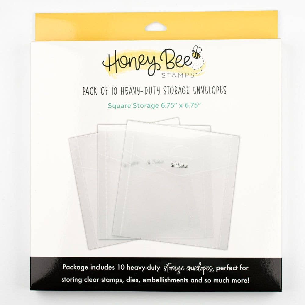 Honey Bee Stamps - Wholesale Craft supplies - Bee Creative - Square Storage Pockets 6.75" x 6.75"0
