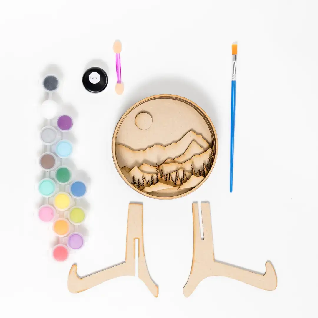 Our Little Makery – Großhandel Bastelset – Moonlight Peaks Shadow Box-Set8