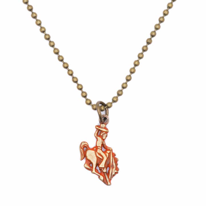 Gleeful Peacock - Wholesale Individual Charm/Pendant - Bronco Rider Charm Only, Bracelet or Necklace