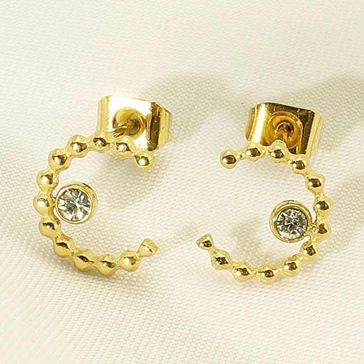stainless steel stud earrings -BO100270 for wholesale by Kapyco