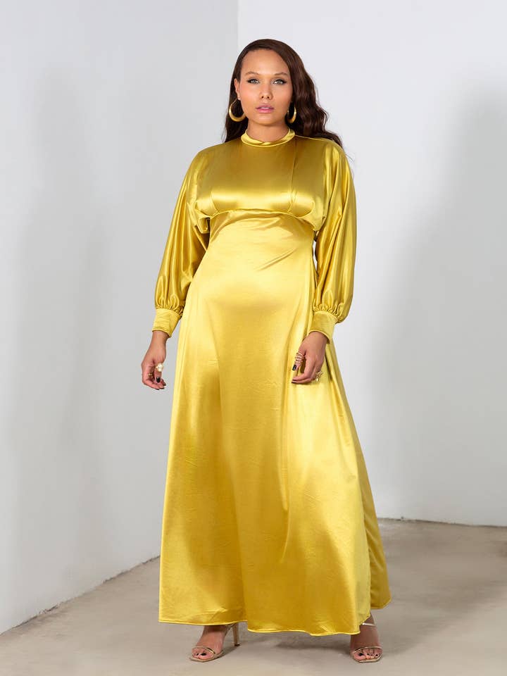 Abito lungo con maniche Dolman Harriet per la vendita all'ingrosso da parte di REBDOLLS