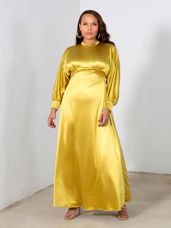 Vestido Maxi con Mangas Dolman Harriet para venta al por mayor de REBDOLLS