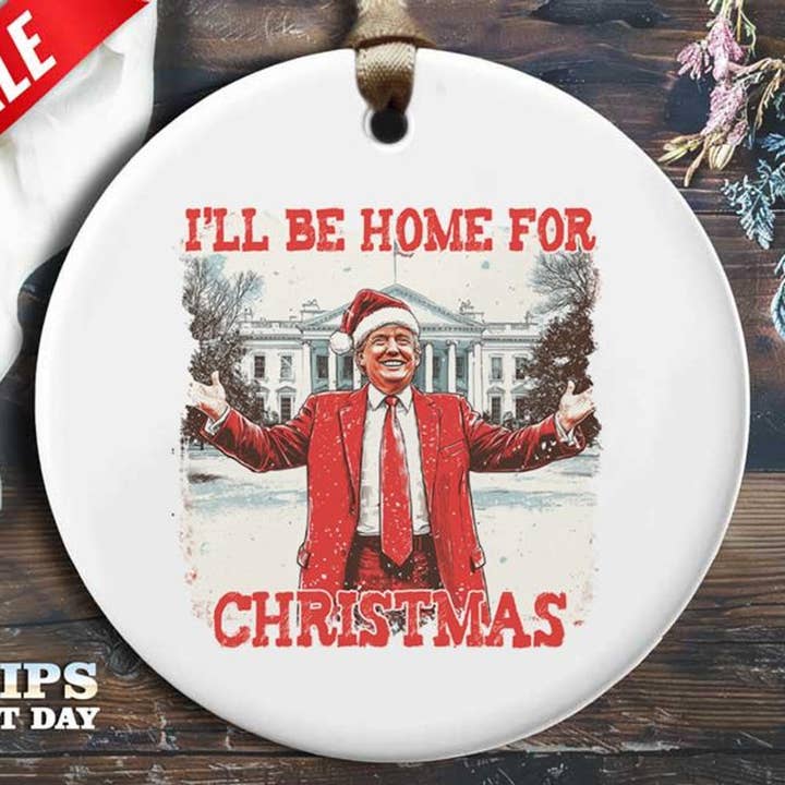 Grappige Trump Ornament, 3-inch | Ik Ben Thuis| 4 voor wholesale door VenusArtsShop