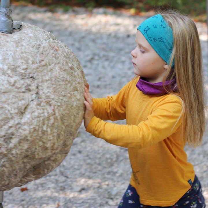 Glückskind - Wholesale Fashion Headband - Kids - Kids headband emerald fox, merino wool & silk (BIO/GOTS)2