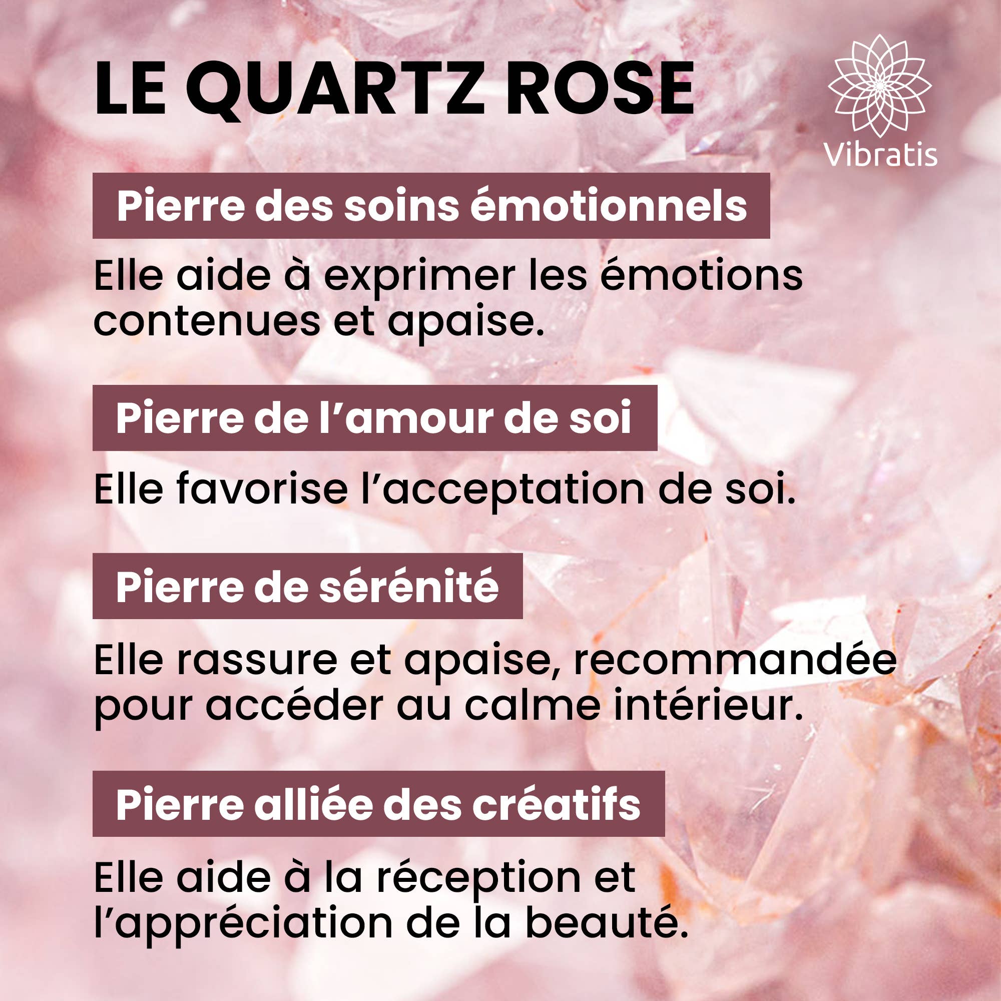 Vibratis - Vente Accessoire de méditation - Pendule divinatoire de radiesthésie - Cône quartz rose2