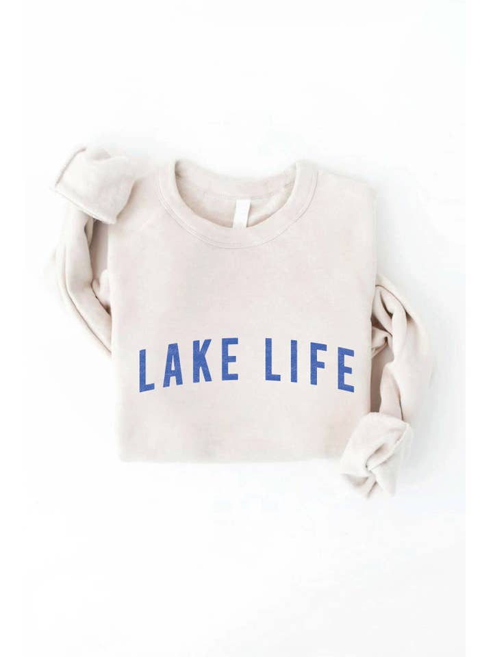 OAT COLLECTIVE - Wholesale Graphic Sweatshirt - Women's - LAKE LIFE Graphic Sweatshirt
