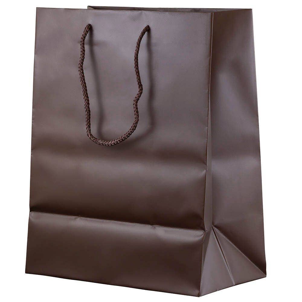 JAM PAPER - Wholesale Gift Bag - Gift Bags w/ Rope Handles, Large, 10x13x5, Brown, 1PK2