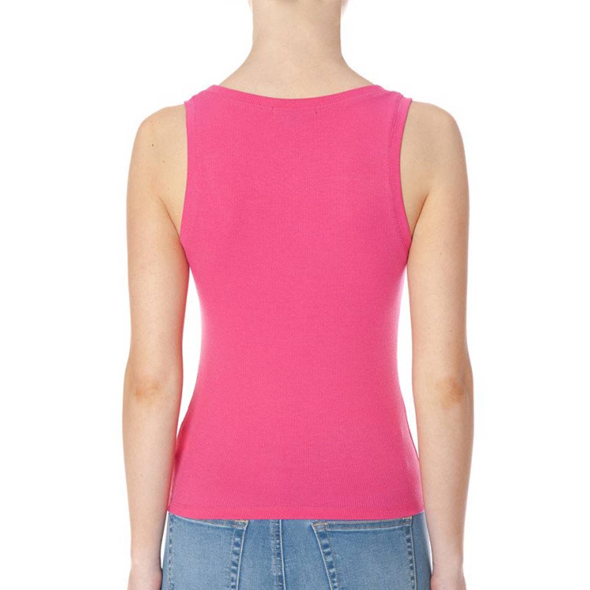 UP CLOTHING - Wholesale Tank Top - Women's - SCOOP NECK RIBBED TANK TOP3