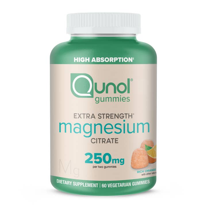 Qunol Natural Magnesium Vegetarian Gummy 250mg 60ct for wholesale by Qunol