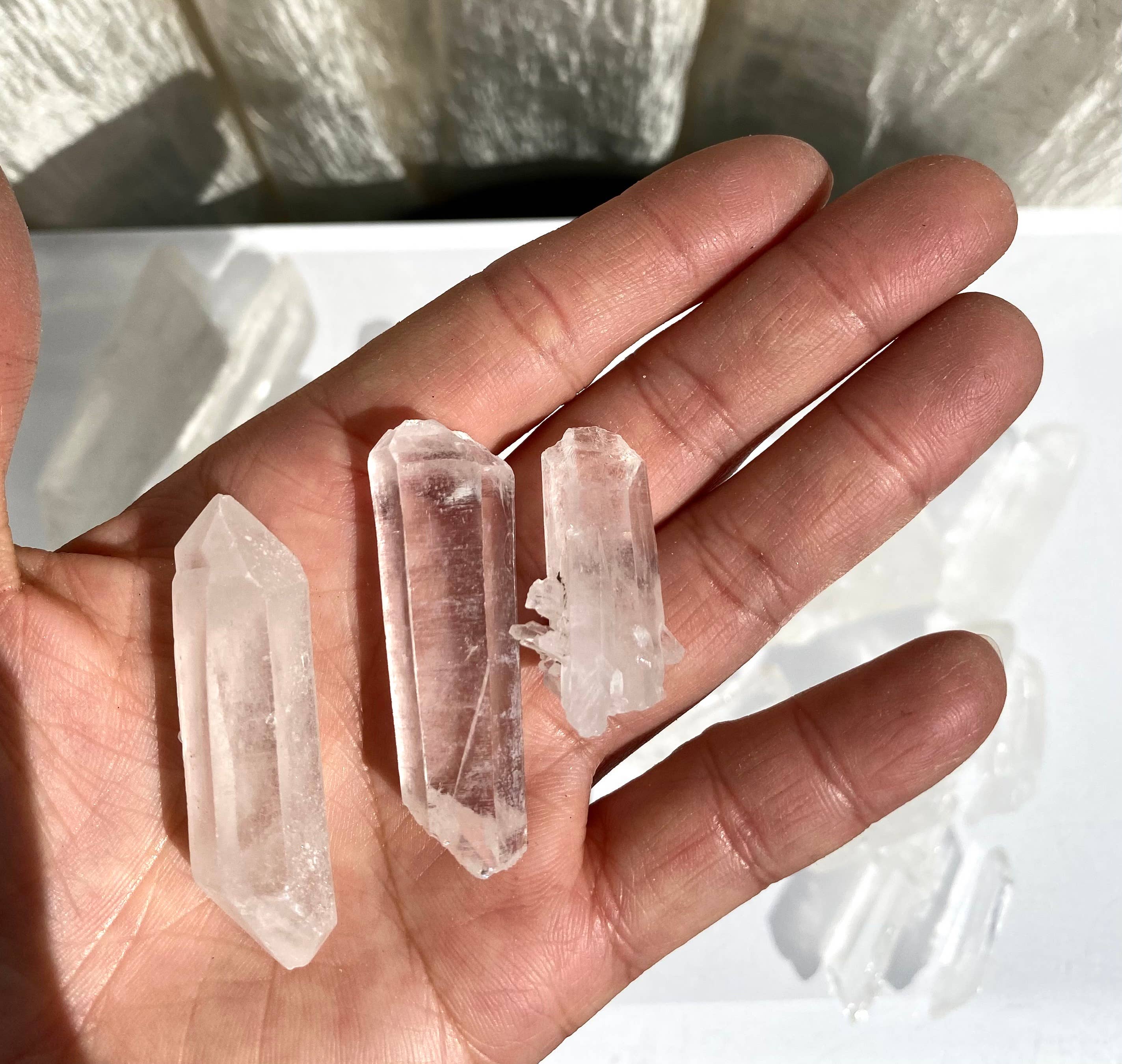 KayleeNYC - Wholesale Spiritual Stone/Crystal - Wholesale Lot 1 Lb Natural Lemurian Quartz Wand Raw Crystal4