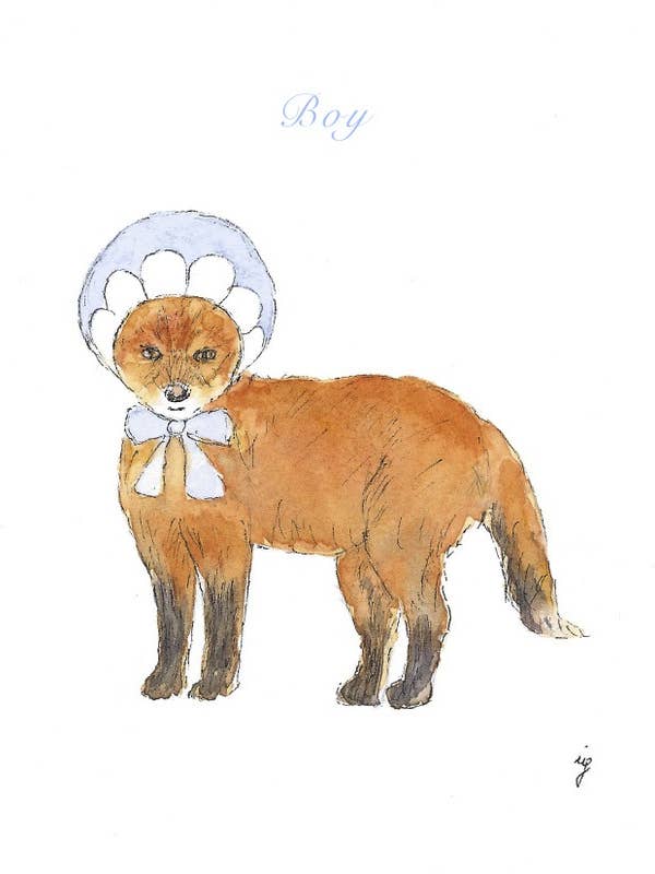 Fox Boy for wholesale by SAS {Seattle Art Studio}