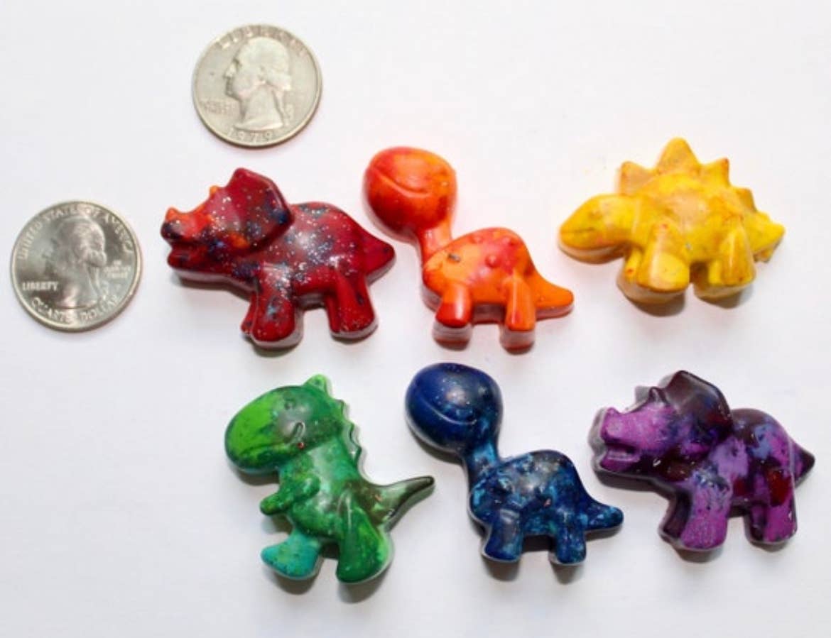 Kawaii Colors Shop - Wholesale Crayons - Kids & Baby - Rainbow Dinosaur Crayons (6 count), coloring craft for kids2