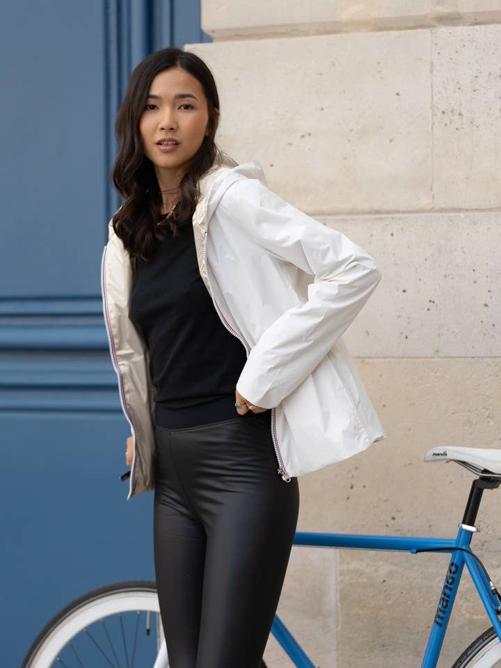 Short reversible raincoat for wholesale by Laura Jo