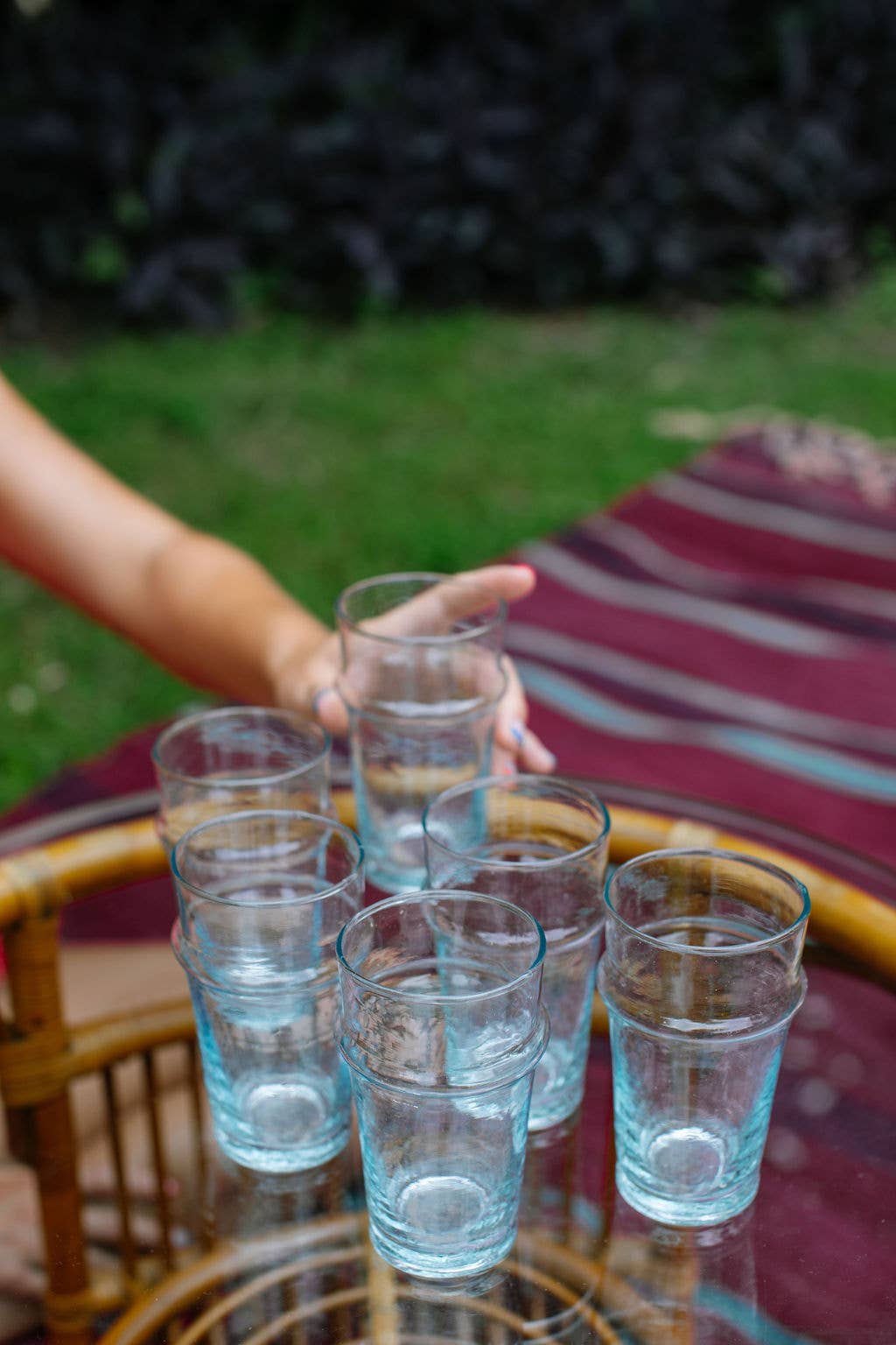 Voyage - Vente Verre/tasse - Verre Bleu Cristal Marocain (24)