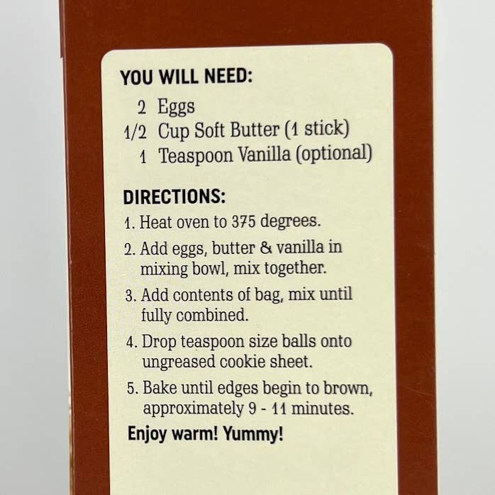 Stowe Mercantile Kitchen - Wholesale Cookie Mix - Vermont Maple Chocolate Chip Cookies1