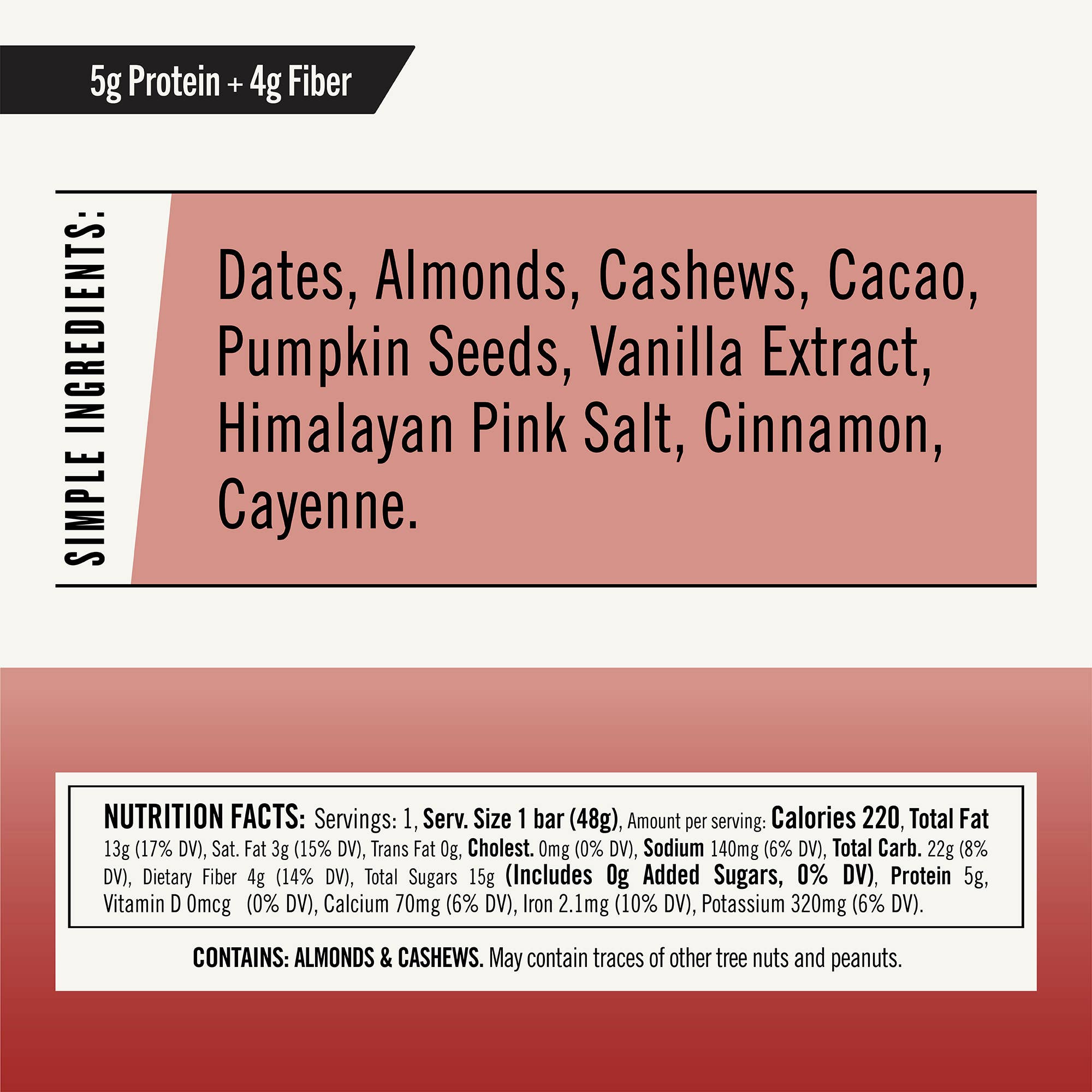 Thunderbird Real Food Bars - Wholesale Snack Bar - NEW! Mexican Hot Chocolate - Box of 12 Bars2