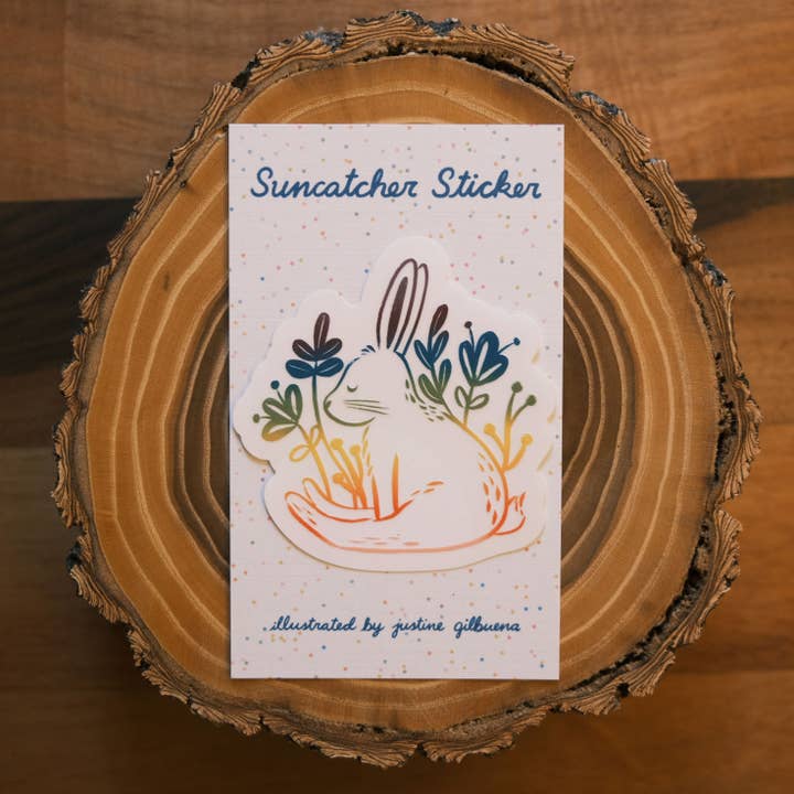 Justine Gilbuena - Wholesale Suncatcher - Rabbit Suncatcher Window Sticker