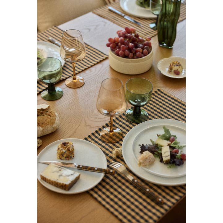 Vichy Café cotton table set for wholesale on Faire1