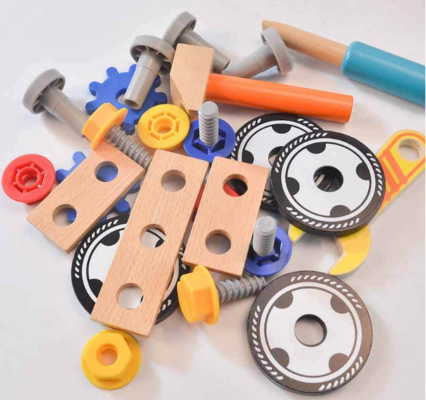 ACOOL TOY - Vente Voiture/camion miniature – enfant - Voiture à outils en bois AC66365