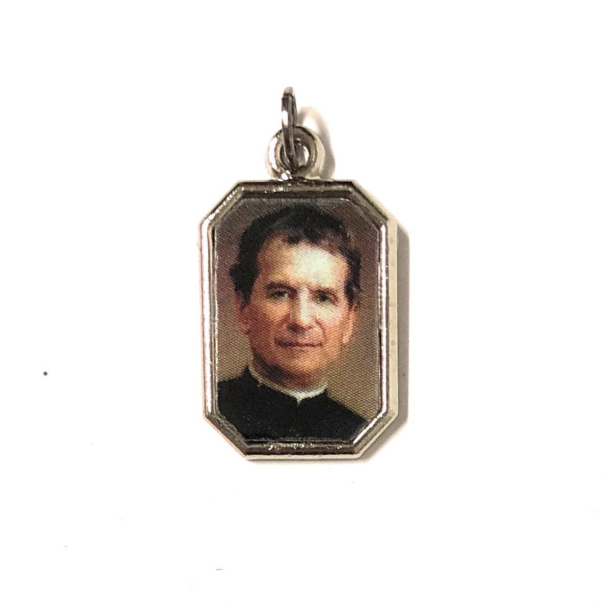 Costa Articoli Religiosi – wholesale Individual charm/pendant – Saint John Bosco Medal cm. 2,2x1.8 nickel-plated metal0