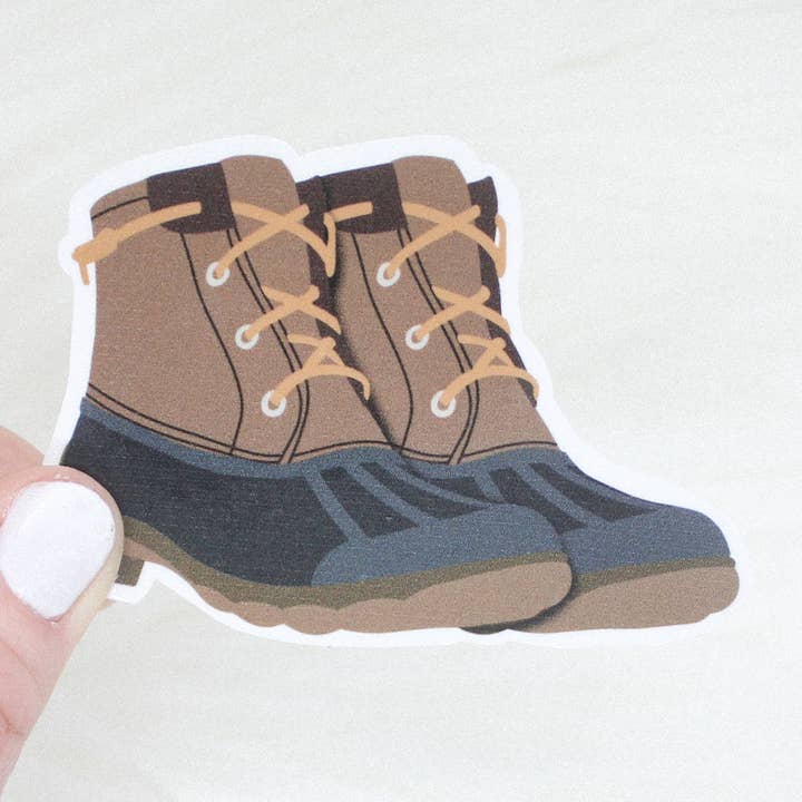 Autocollant Fall Duck Boots pour la vente par Shop Katherine Marie