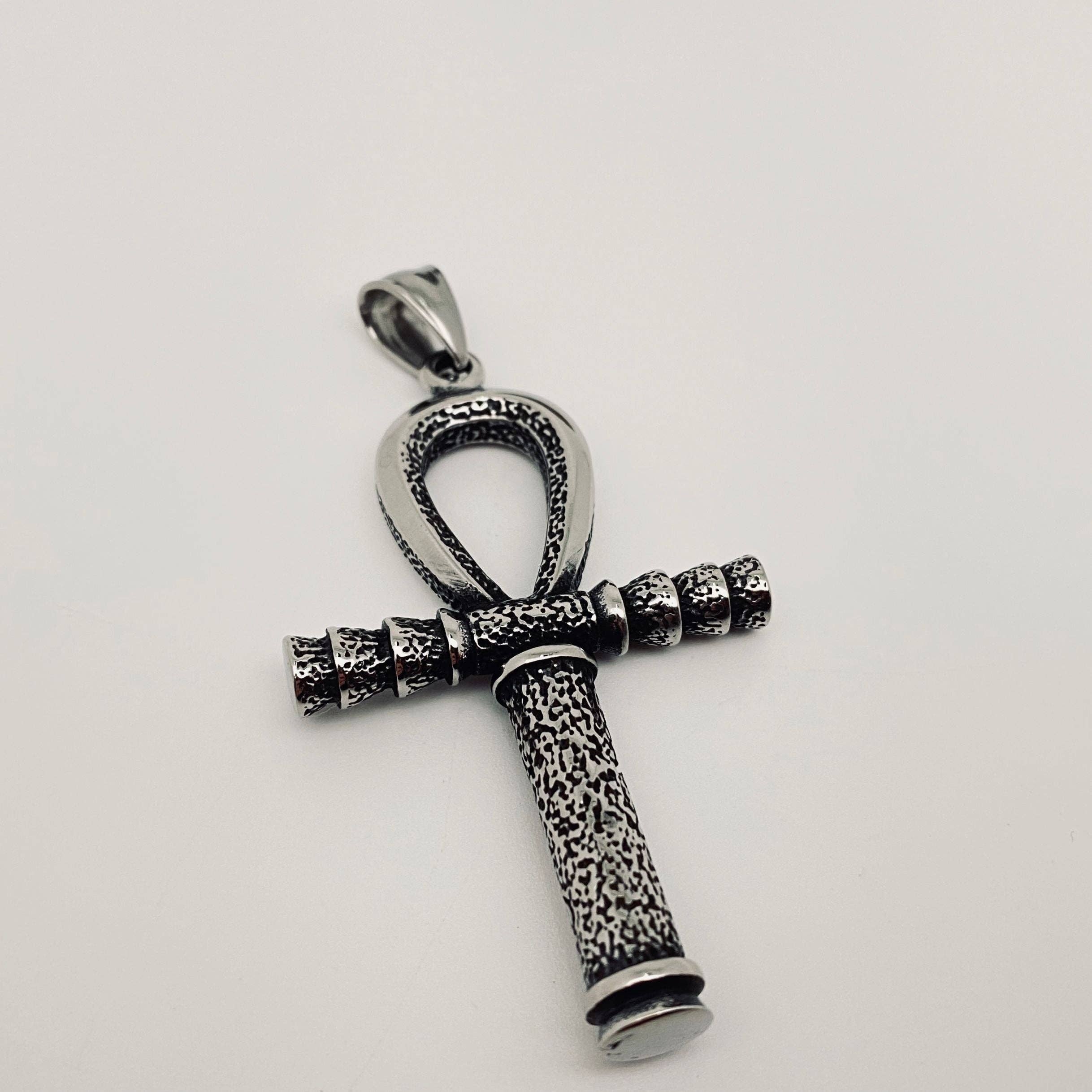 Single pendant The Ankh Stainless Steel Charm for wholesale on Faire2